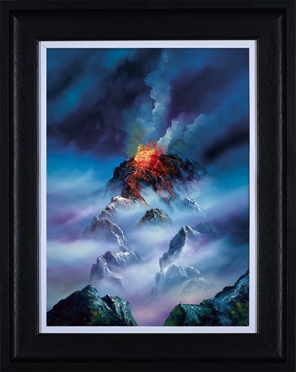 Blazing Clouds by Philip Gray - Framed Embelished Canvas on Board